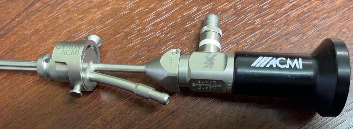 Used ACMI G27L-30WA 2.7mm 30° Hysteroscope W/OPERATIVE BRIDGE-EXC. WORKING CONDITION