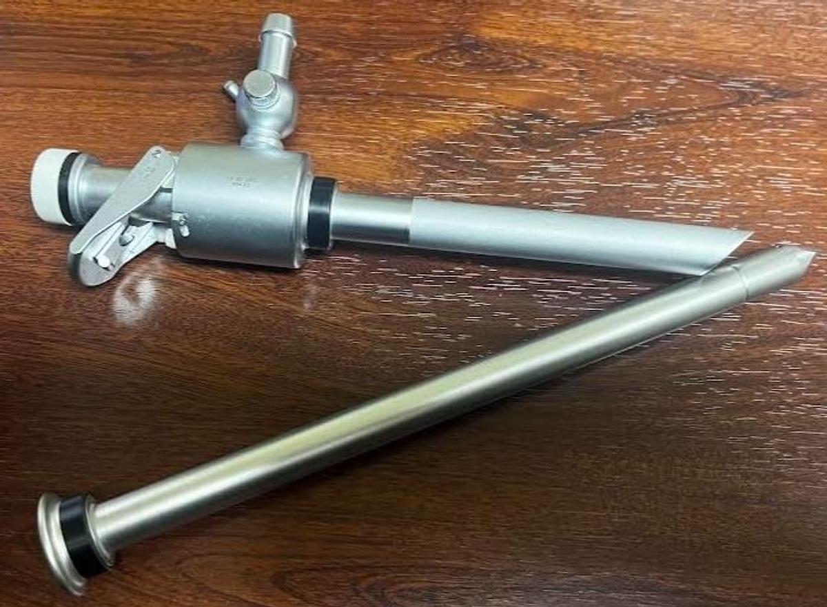 Used Storz 30107 H5 HiCap Endo Tip Cannula 13mm w/30107P Obturator, 30107 M1 Valve