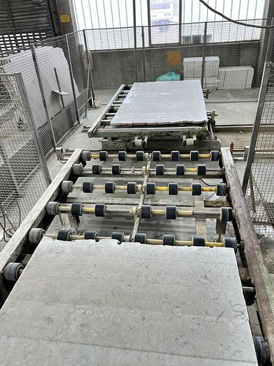 Gebraucht 2003 SIMEC komplette Marmor Schleifanlage, 6 Kopf Vorschleifstraße LM 06