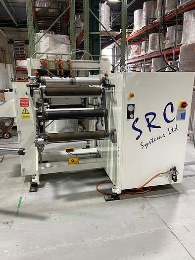 Used 24" WIDE SRC SYSTEMS MODEL 1010 REVERSIBLE DOCTOR MACHINE 40" DIAMETERS