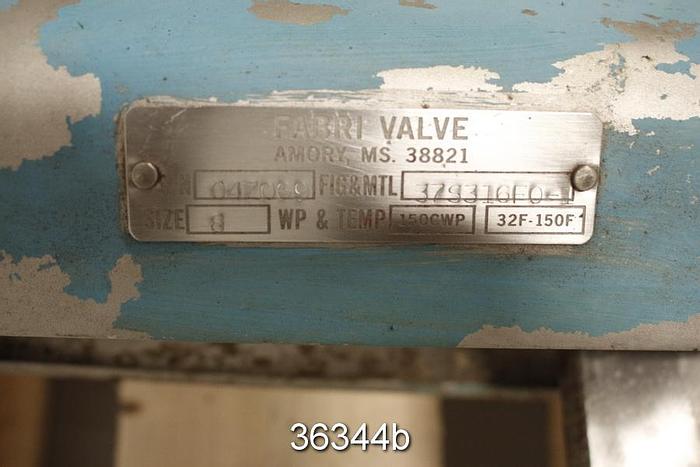 Used Fabri 8" Hand Operated Knife Gate Valve #36344
