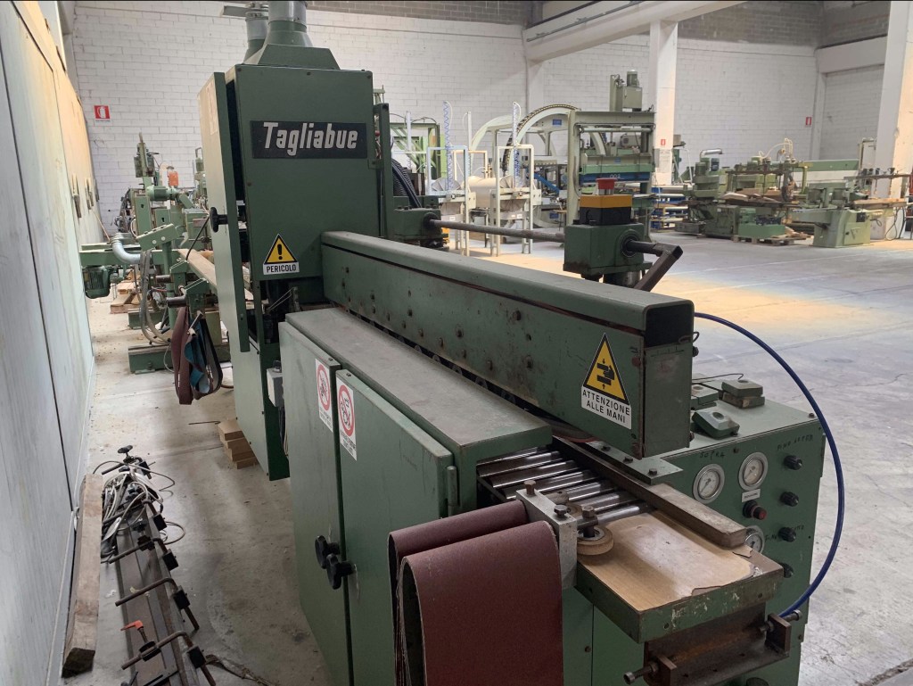 Usato Levigatrice per elementi marca Tagliabue a 2 nastri per lato