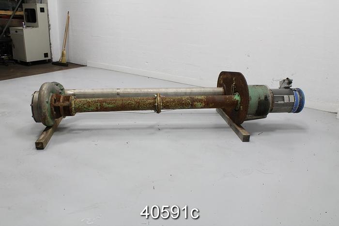 Used Goulds 3171 Vertical Sump Pump, 6x8x13, Stainless Steel #40591