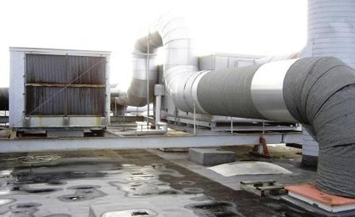Used Active coal air filtration system with capacity of 40.000 m3/h.