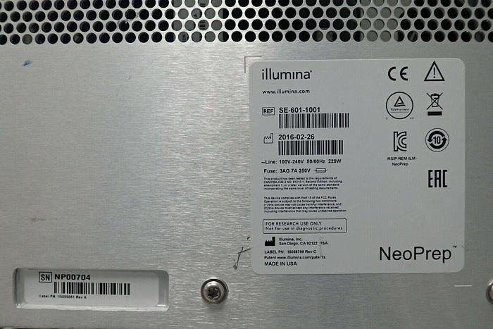 Used Illumina NeoPrep SE-601-1001 Library Prep System
