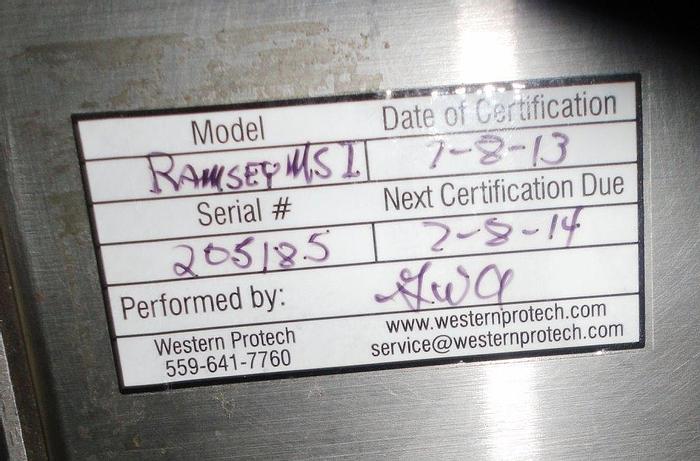 Used Detector, Metal, 20" x 5", Ramsey Icore, S/st (2) #S741581
