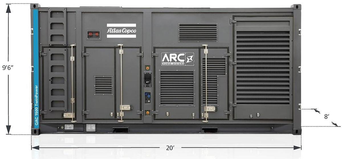 Used 2022 Atlas Copco QAC1500 1270kW Tier 4 Final Diesel Generator Sets - Multiple Available