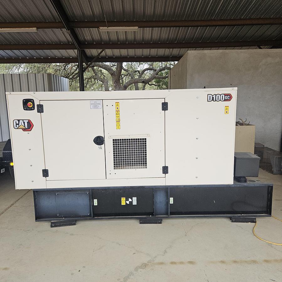 Used 2023 Caterpillar D100GC C4.4 80kW Diesel Generator Set