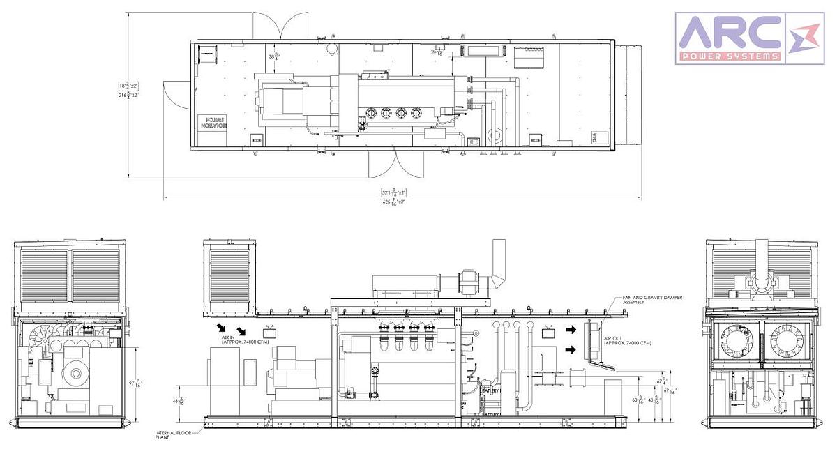 Two Unused 2019 Cummins C2000 N6CB 2MW Natural Gas Generators – 12.47kV