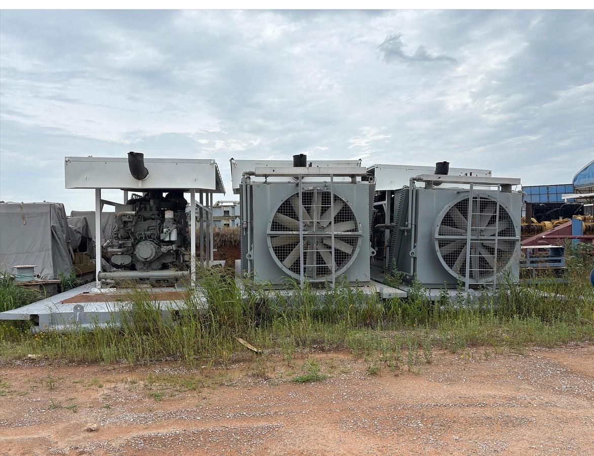 Used MTU 12V4000 1225kW / 1750kVA 600V Diesel Generator Sets — SCR Drilling Rig Power Packages