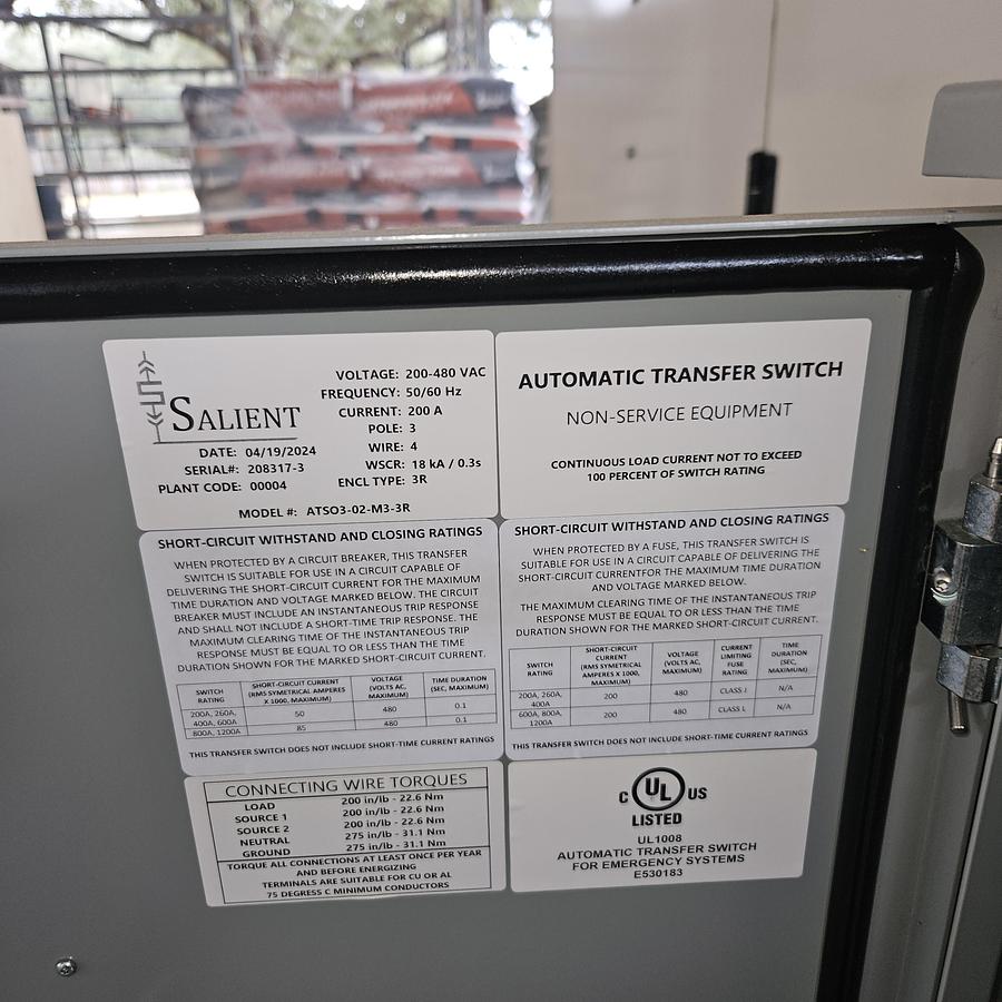 Used 2023 Caterpillar D100GC C4.4 80kW Diesel Generator Set