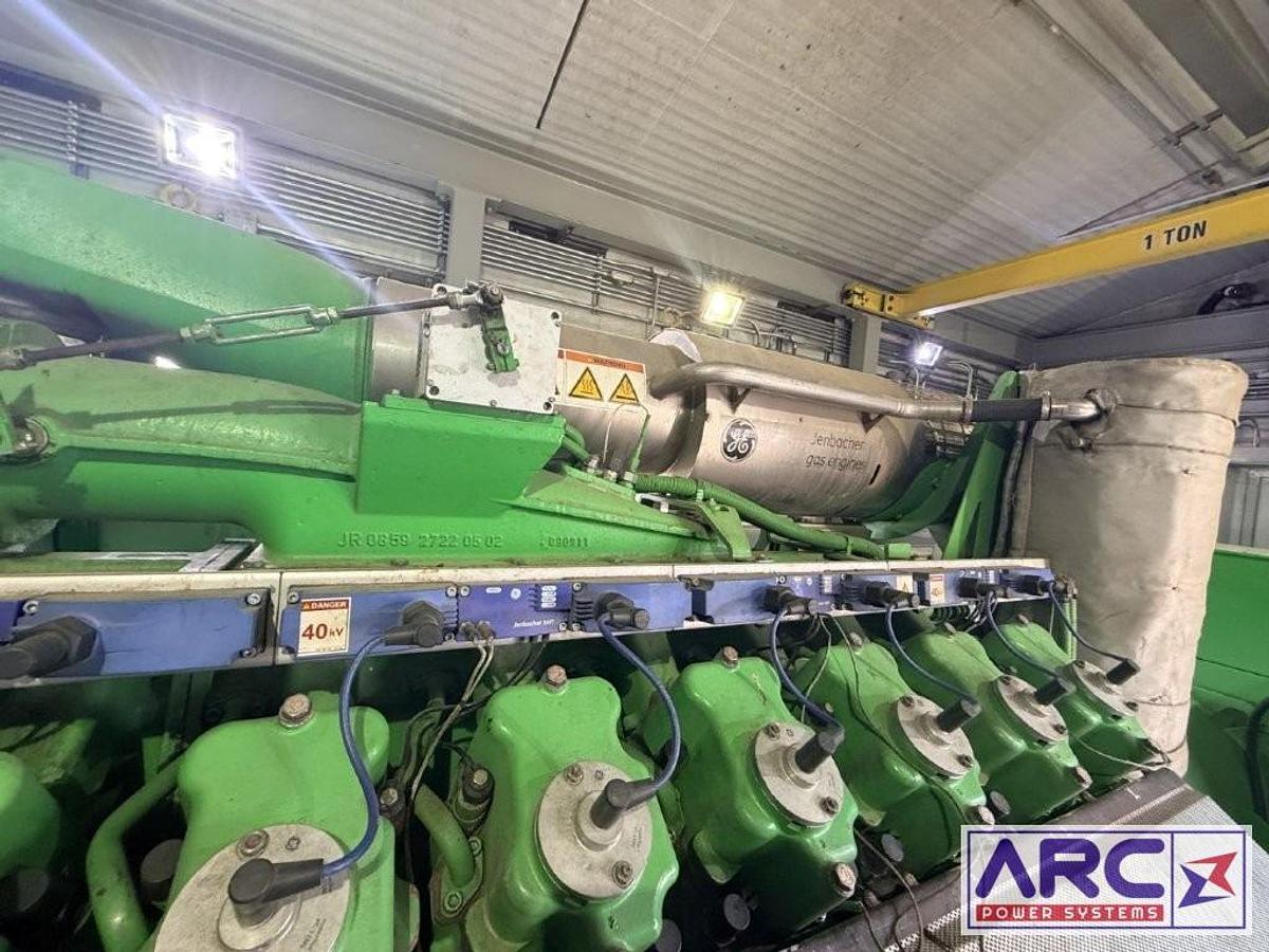 Used 2012 GE Jenbacher JGS 416 GS-B91 1,127 kW Natural Gas Generator Packages — 4160 kV, 60 Hz — 2 Available