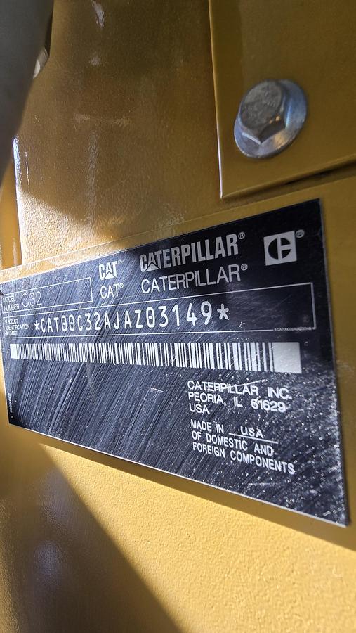 Used 2016 Caterpillar C32 1000kW Tier 2 Diesel Generator Set - LOW HOURS!