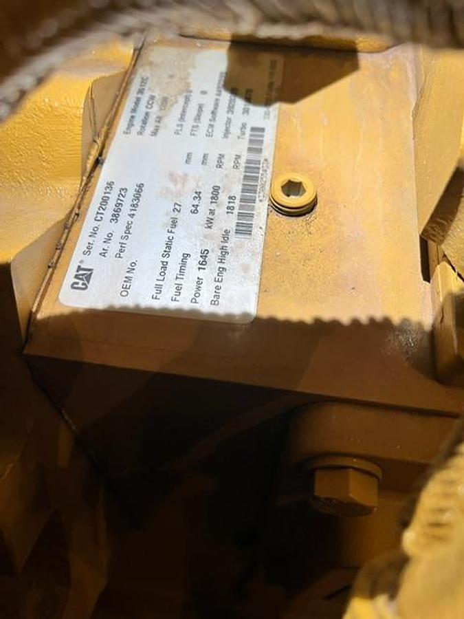 Used 2014 Caterpillar 3512C 1500kW Tier 2 Diesel Generator Set (2 Available)