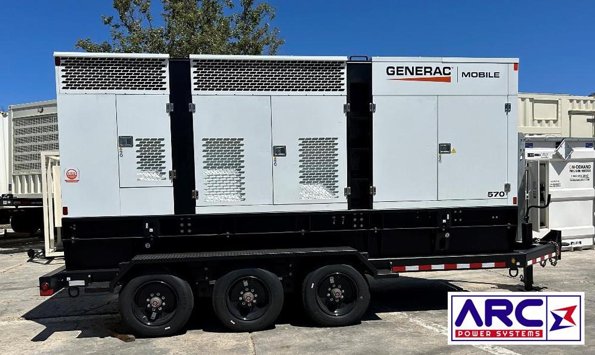 Generac MDE570 Tier 4 Final Rental Grade Towable Diesel Generators - 2 Available