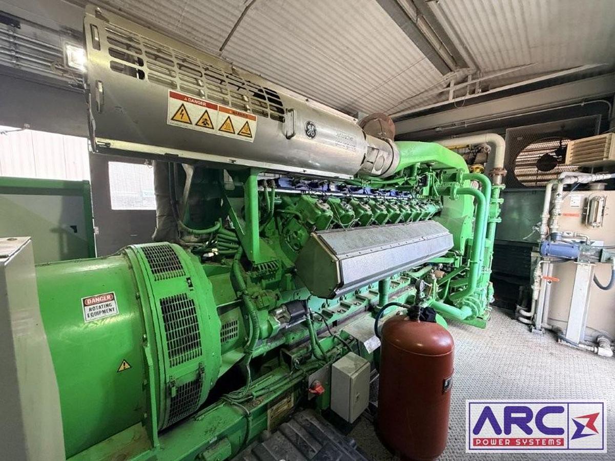 Used 2012 GE Jenbacher JGS 416 GS-B91 1,127 kW Natural Gas Generator Packages — 4160 kV, 60 Hz — 2 Available