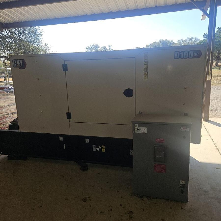 Used 2023 Caterpillar D100GC C4.4 80kW Diesel Generator Set