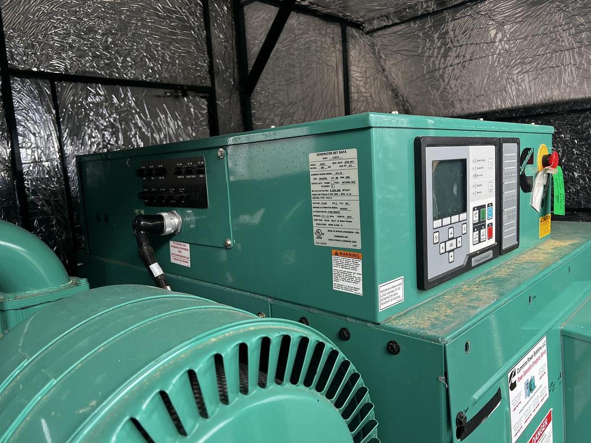 Used 2017 Cummins 500kW Natural Gas Generator Set
