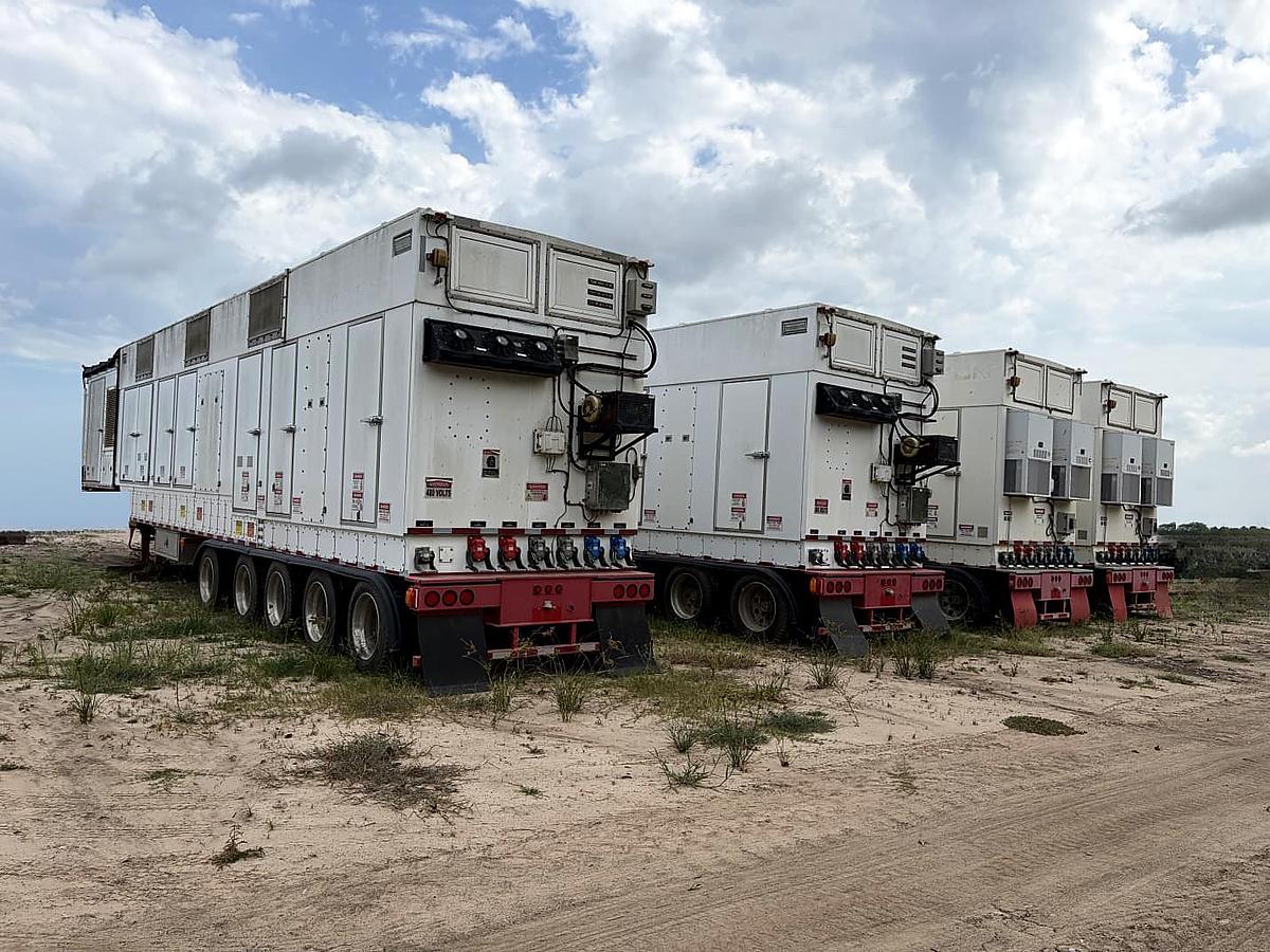Used 6 Siemens SGT-A05 KB7S / 501-KB7S 5 MW-Class Mobile Natural Gas Turbine Generators
