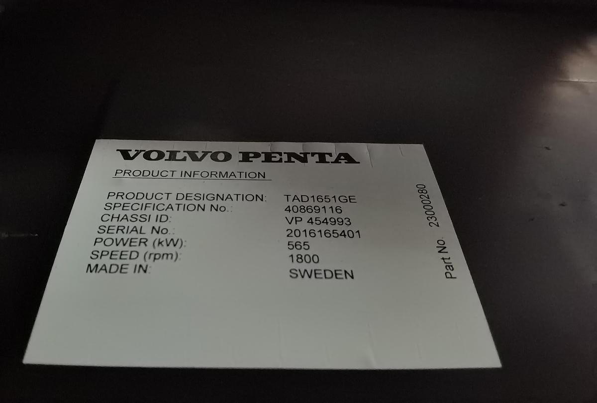 Used Volvo Penta 500kW Tier 2 Diesel Generator Set