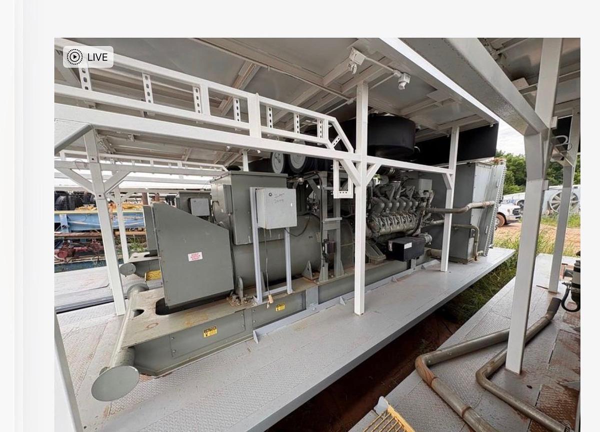 Used MTU 12V4000 1225kW / 1750kVA 600V Diesel Generator Sets — SCR Drilling Rig Power Packages