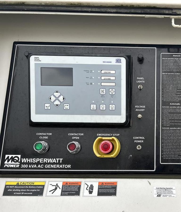 Used 2017 MultiQuip DCA300SSU4F 240kW Prime Rental Grade Towable Diesel Generator Set