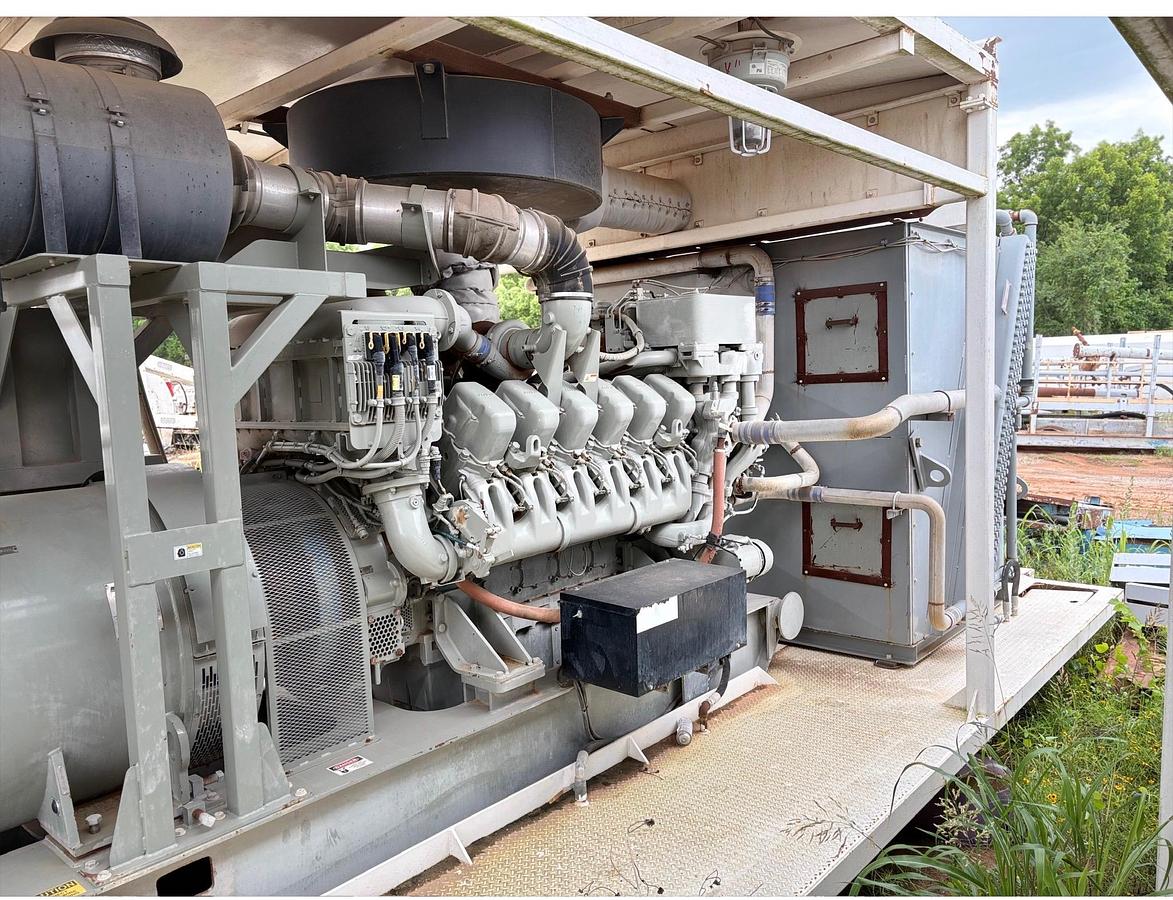 Used MTU 12V4000 1225kW / 1750kVA 600V Diesel Generator Sets — SCR Drilling Rig Power Packages
