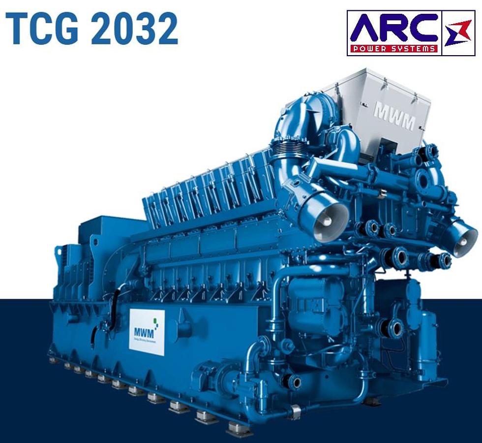 Used MWM TCG 2032 V16 Natural Gas Generator Sets