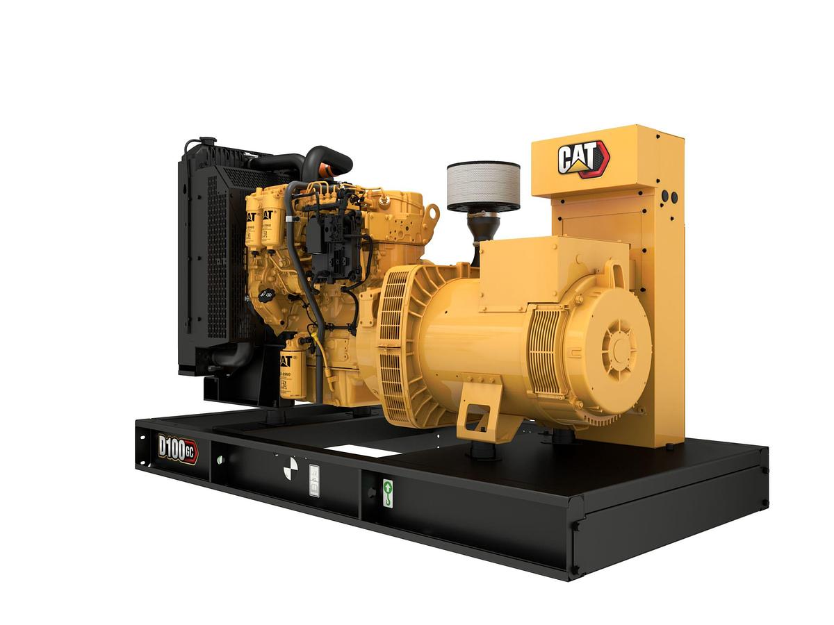 Used 2023 Caterpillar D100GC C4.4 80kW Diesel Generator Set