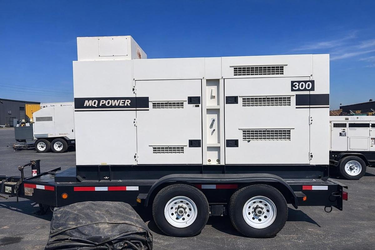 Used 2017 MultiQuip DCA300SSJU4F 240kW Prime Rental Grade Towable Diesel Generator Set