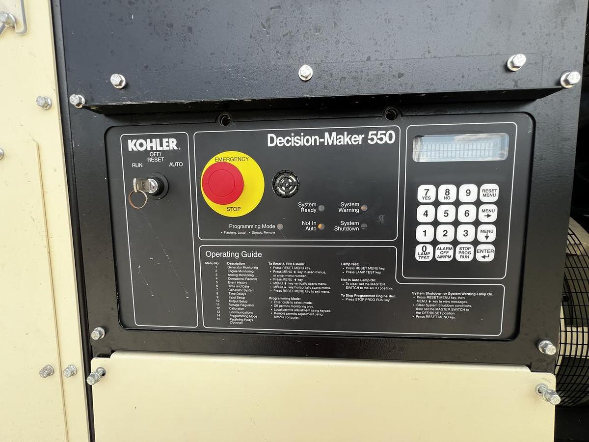 Used 2018 Kohler 600kW Tier 2 Diesel Generator Set