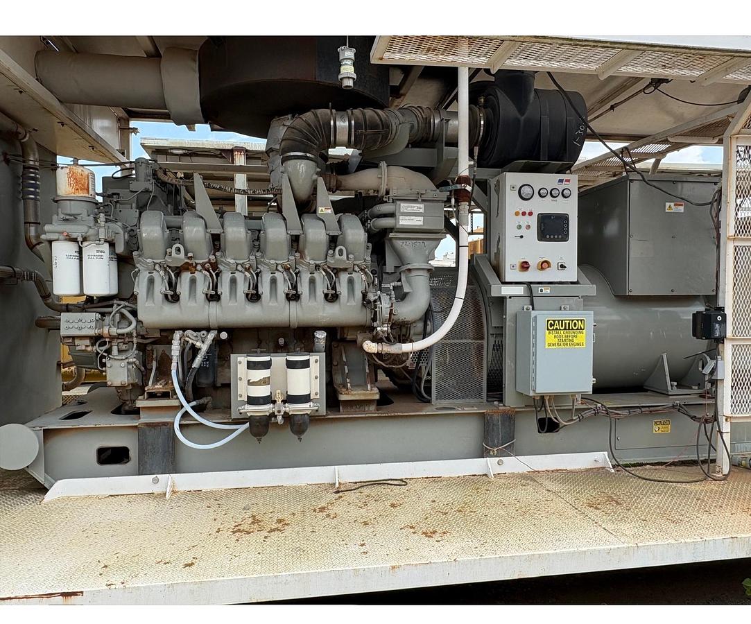 Used MTU 12V4000 1225kW / 1750kVA 600V Diesel Generator Sets — SCR Drilling Rig Power Packages