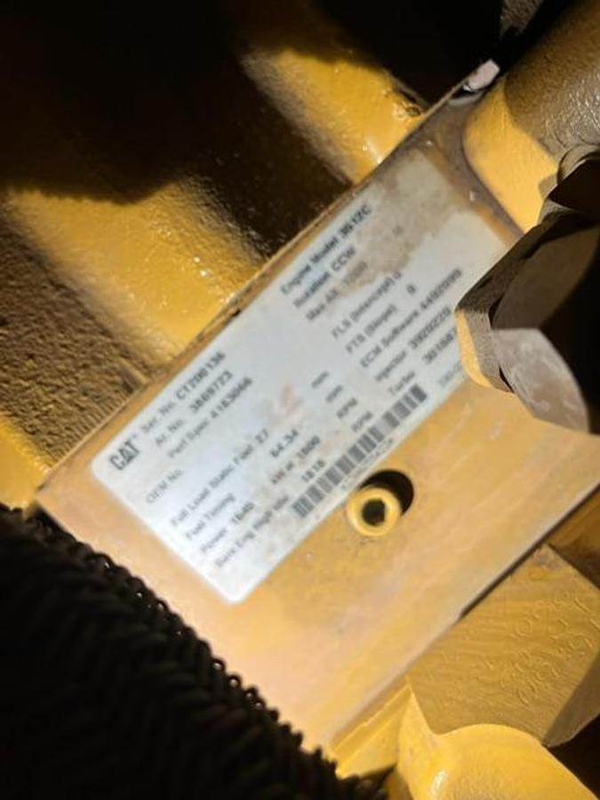 Used 2014 Caterpillar 3512C 1500kW Tier 2 Diesel Generator Set (2 Available)