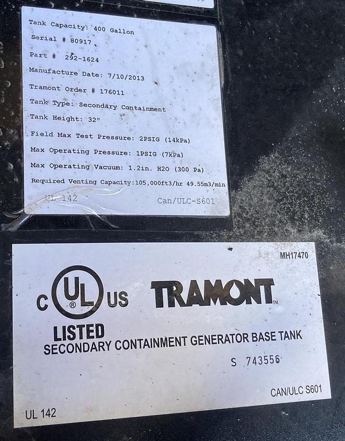 Used 2013 Caterpillar C9 300kW Tier 3 Diesel Generator Set