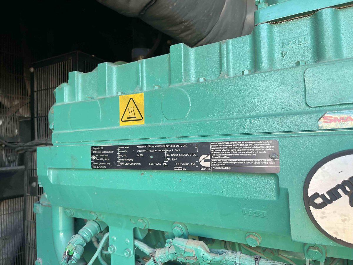 Used Atlas Copco QAC1200 1000kW Tier 2 Diesel Generator Set
