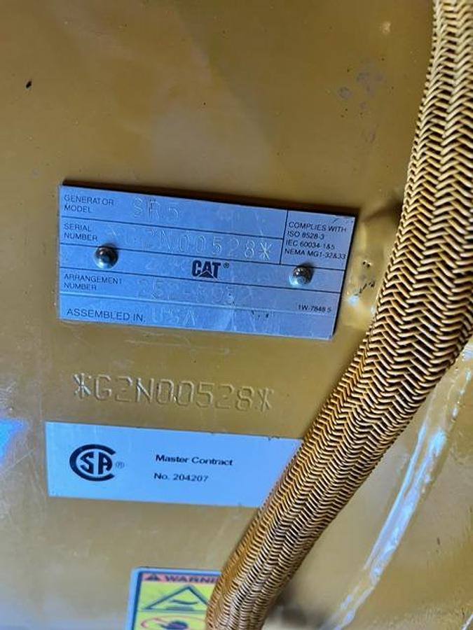 Used 2014 Caterpillar 3512C 1500kW Tier 2 Diesel Generator Set (2 Available)