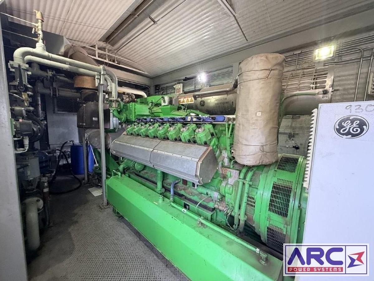 Used 2012 GE Jenbacher JGS 416 GS-B91 1,127 kW Natural Gas Generator Packages — 4160 kV, 60 Hz — 2 Available