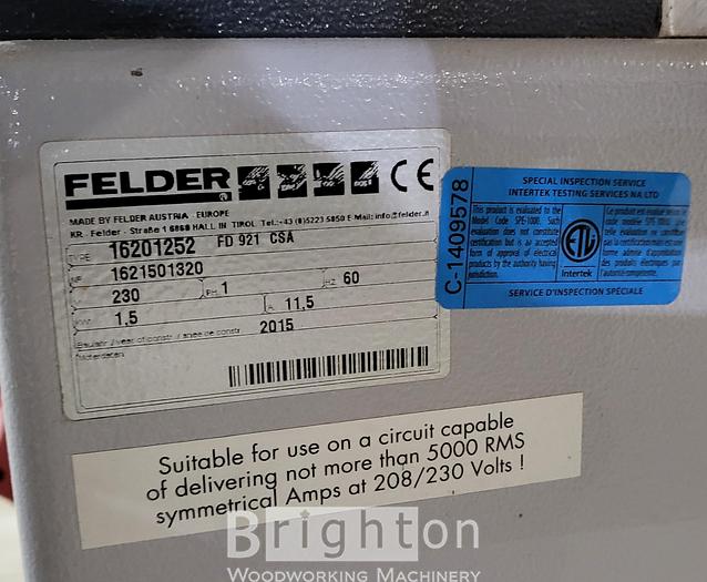 Used Felder FD921 Used boring machine #BM2279