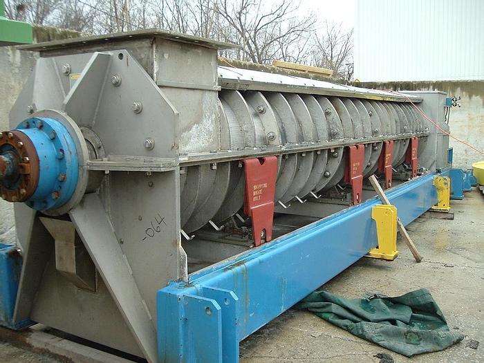 Used Andritz Dupps 3620C Dewatering Screw Press And 3.O Meter Gravity Table #23968