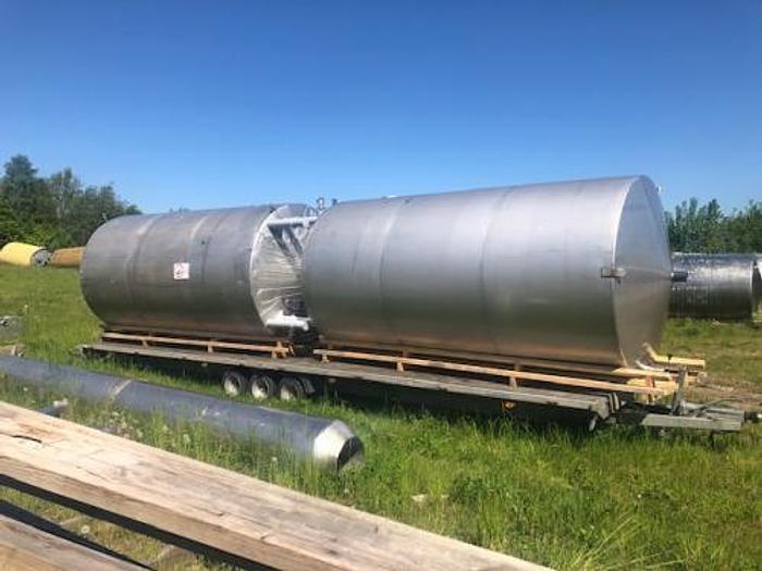 Used 12 m3 stainless steel tanks