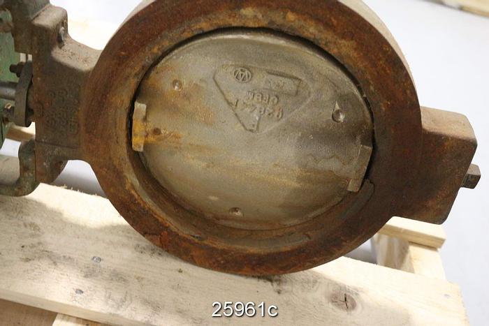 Used Fisher 125 8" Valve, Cast Iron Body, 17-4Ph Shaft, Size 30, Pdto Action, Series 3600 Positioner #25961