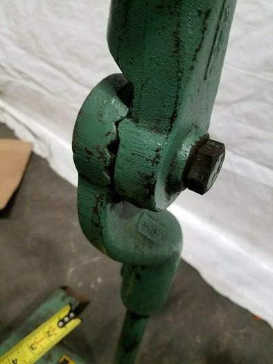 Used Durant 24" Stock Reel Payoff for feeding metal stock to power punch press