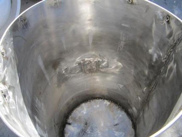 Used Tank, 50 Gallon, S/st, 20" Dia x 35", OT/FB #S737505