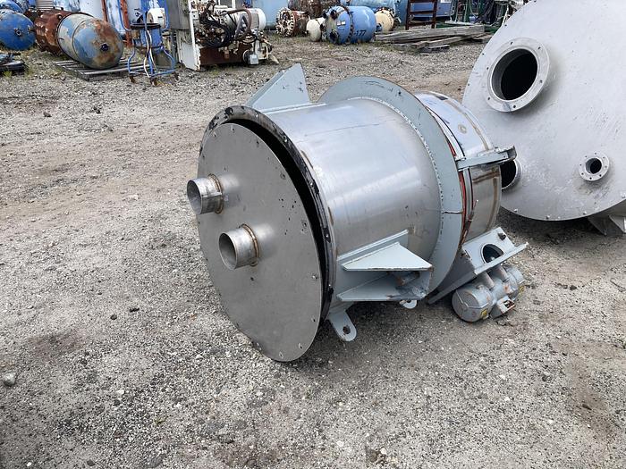 Used Carman approximately 17 cubic feet stainless steel hopper