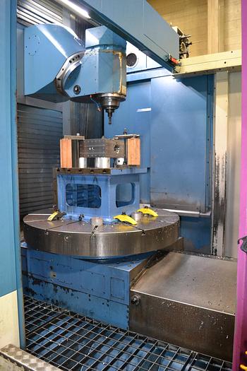 Used 2013 Ibarmia THC 22 Multiprocess Center, 63" Table, 300 RPM, Universal Milling Head, 30 HP, 7000 RPM, 60 Station ATC