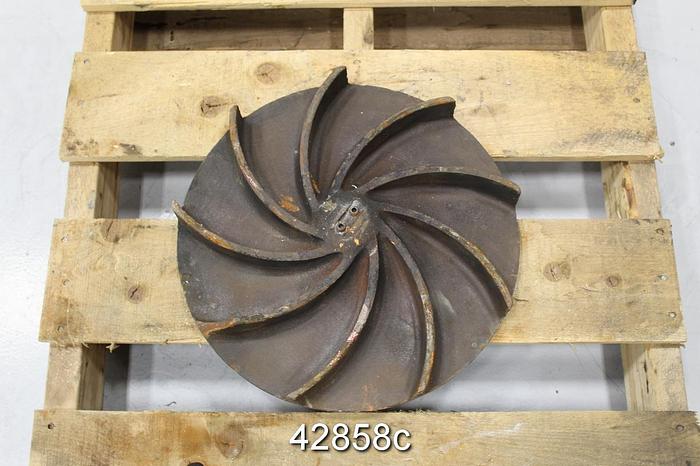 Used Warren 3-SM-15 15" Diameter Stainless Steel Impeller #42858