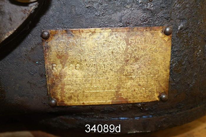 Used Black Clawson 24P Cone Gear Drive, Ratio 3.89/1 #34089