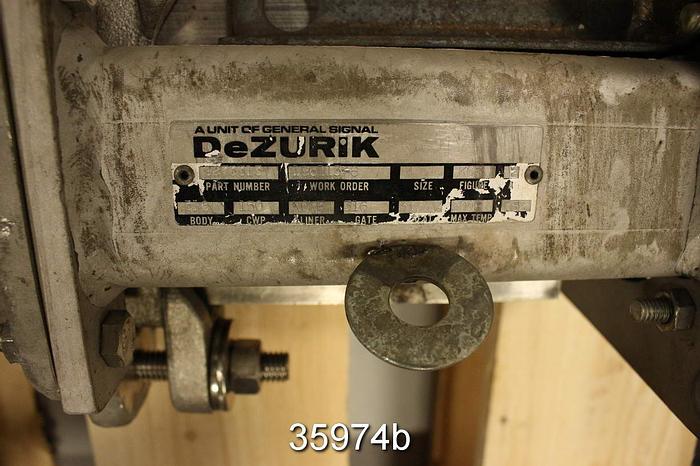 Used Dezurik 4" Air Operated Knife Gate Valve #35974