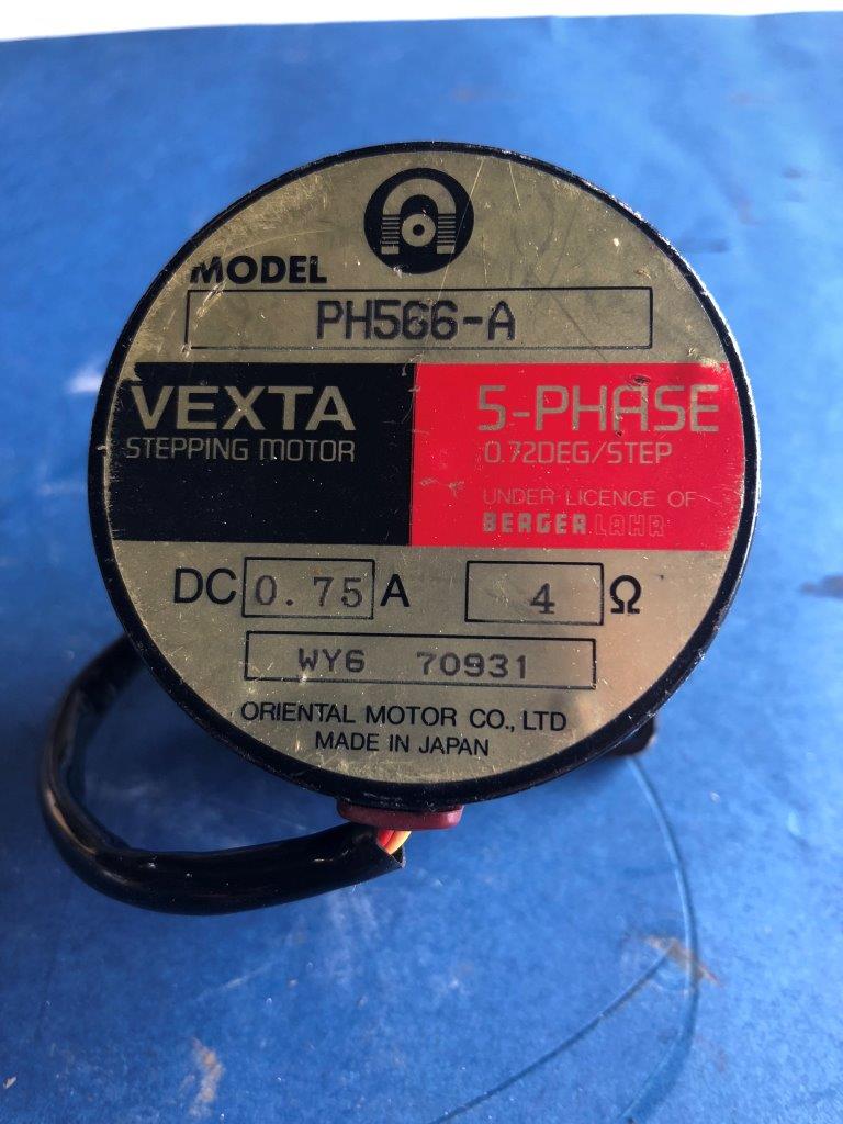 Used oriental motor vexta PH566-A 5 phase stepping motor