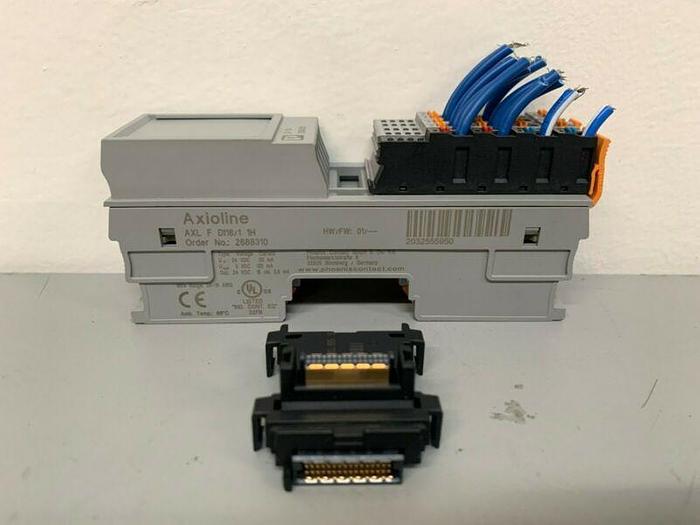 Used Phoenix Contact Axioline AXL F DI16/1 1H PLC Digital Input Module 24VDC